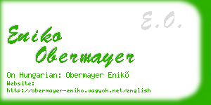 eniko obermayer business card